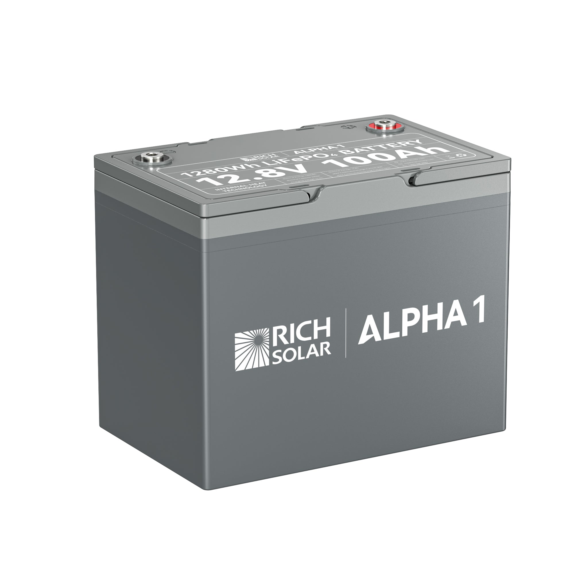 Rich Solar Alpha 1 LiFePO4 Battery 100Ah With Bluetooth And Internal Heater