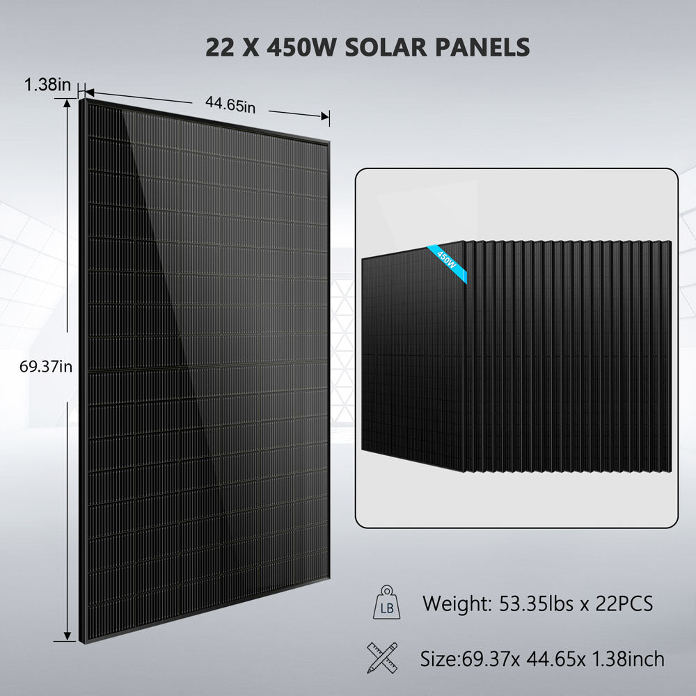 SunGoldPower Off Grid Solar Kit 13000W 48VDC SGR13K25E