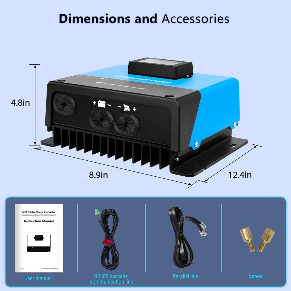 SunGoldPower MPPT Solar Charge Controller 60 Amp