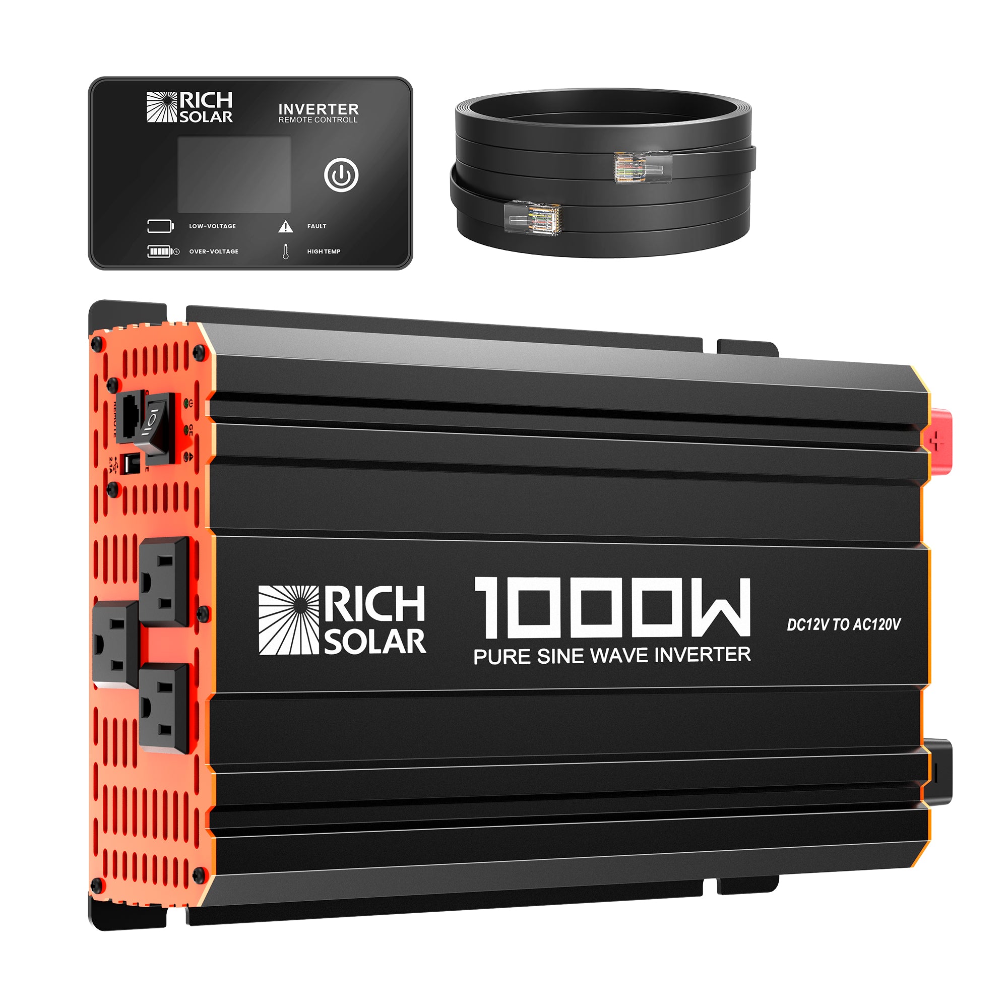Rich Solar Nova Pure 1K 1000W 12V Pure Sine Wave Power Inverter