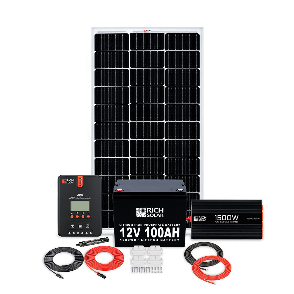 Rich Solar Renogy 100W RV Solar Kit With Charge Controller