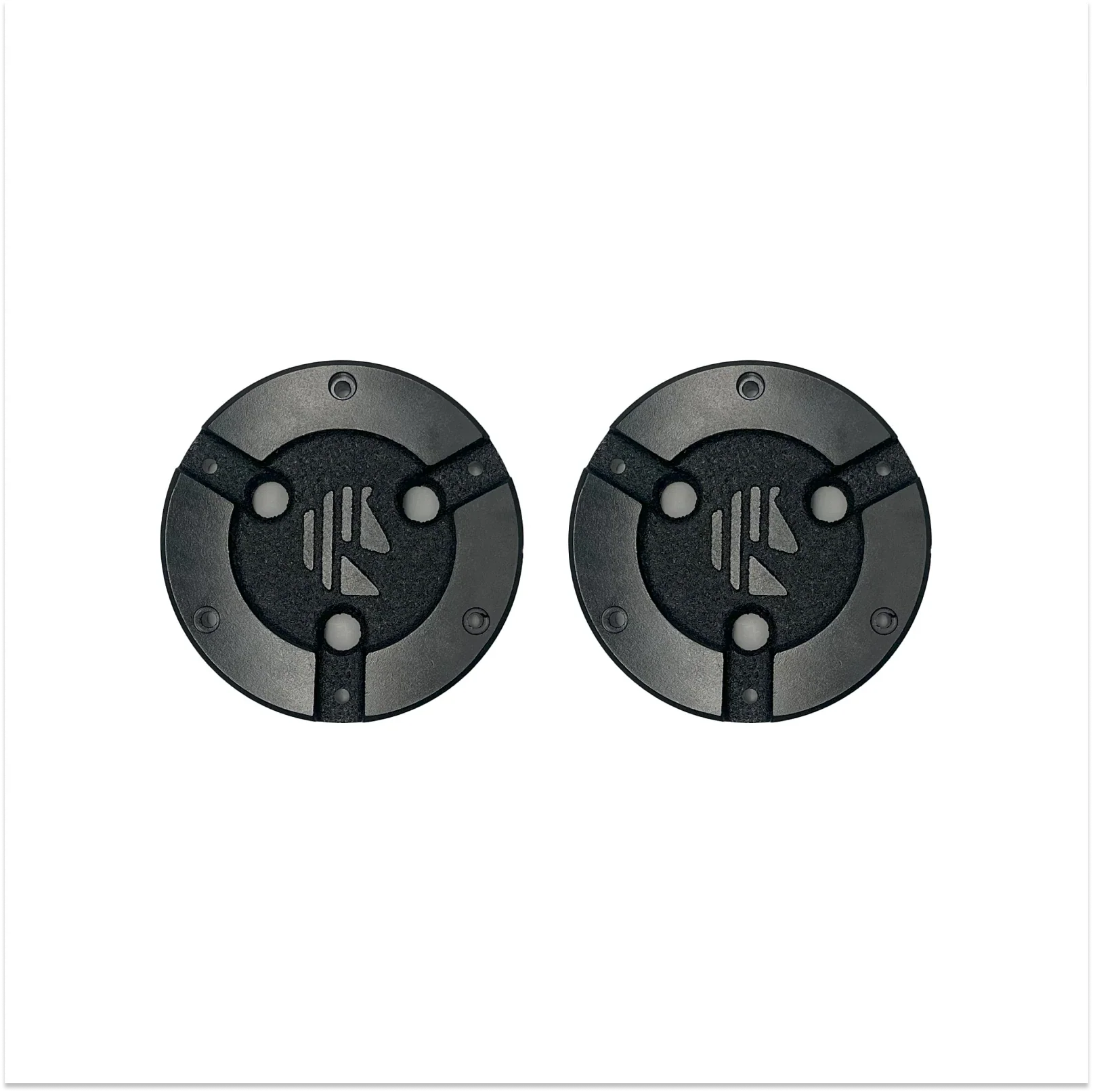 Mowrator Pair of Metal Hubcaps