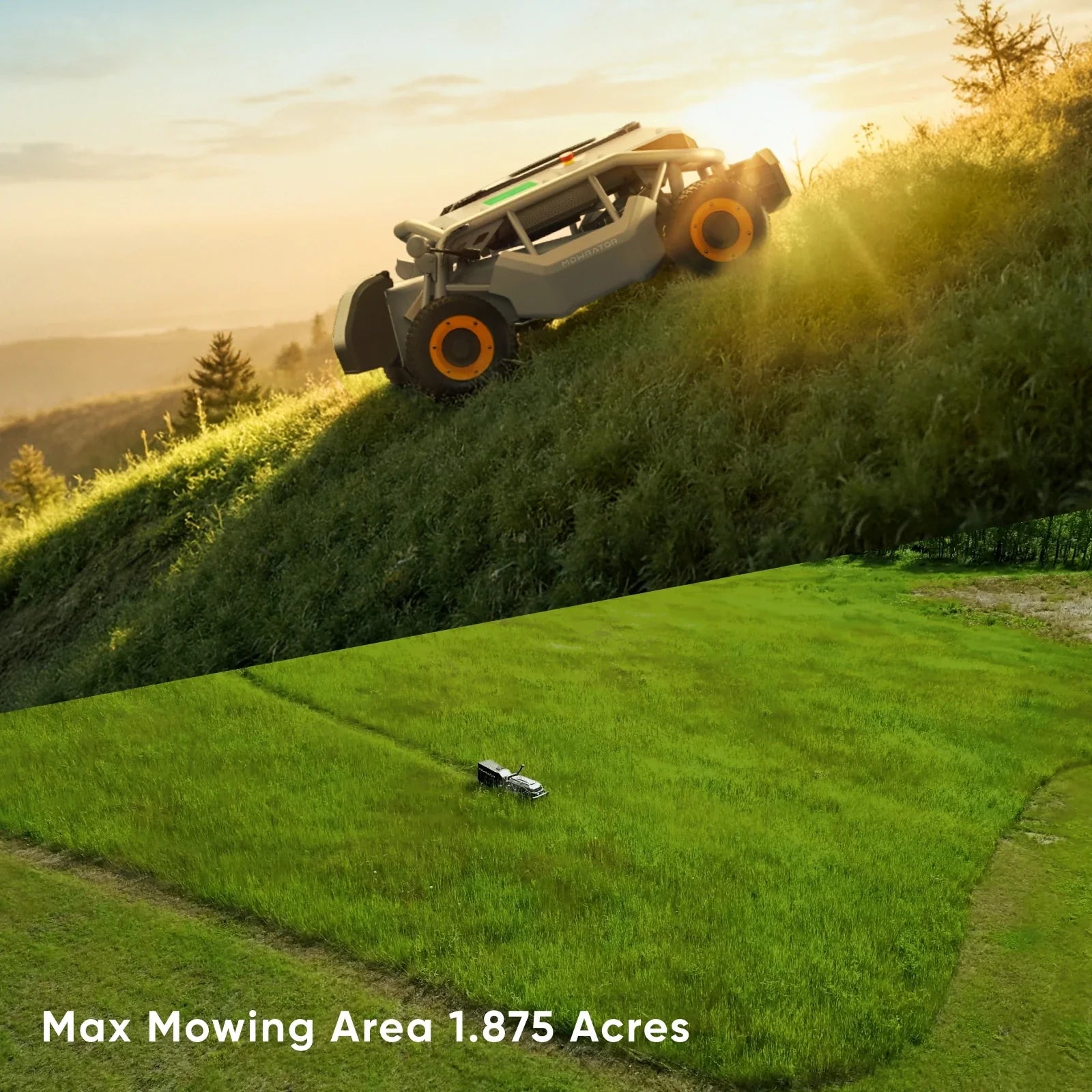 Mowrator Extended Power Bundle: S1 4WD 18Ah Lawn Mower+Extra 12Ah Battery