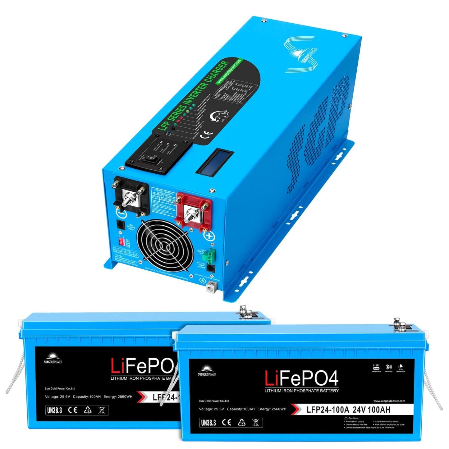 SunGoldPower Pure Sine Wave Inverter With Charger 3000W DC 24V