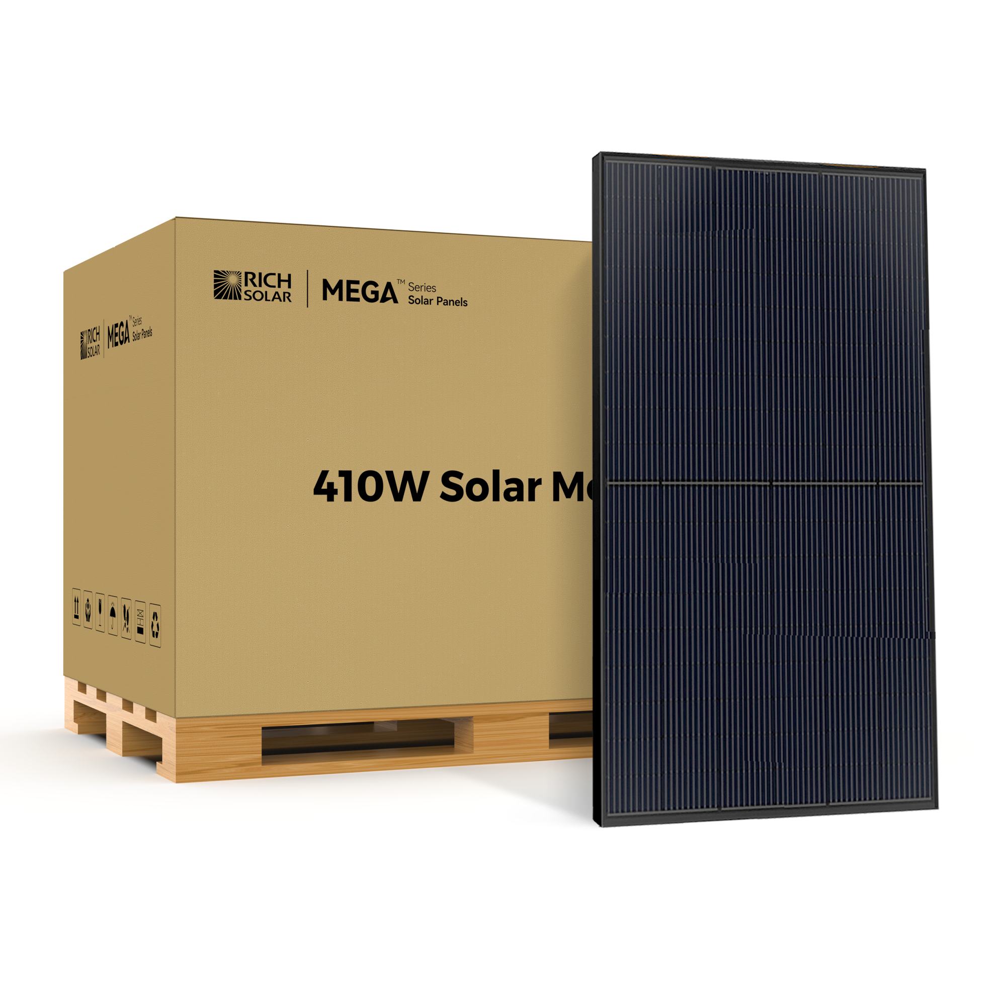 Rich Solar Mega 410 Watt UL Certified Solar Panel With 25 Year Warranty