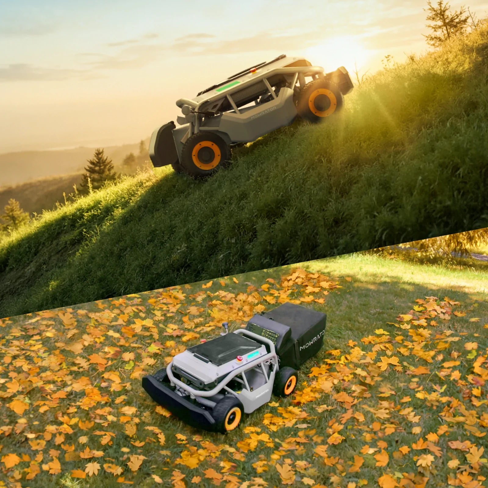 Mowrator S1 4WD Beast LeafVac Bundle: S1 4WD RC Lawn Mower+Mulching Blade