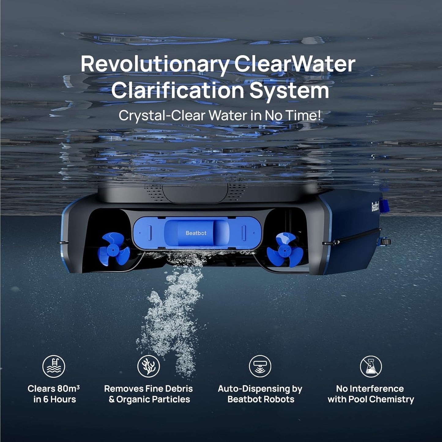 Beatbot AquaSense 2 Robotic Pool Cleaner + iSkim Ultra Robotic Pool Skimmer