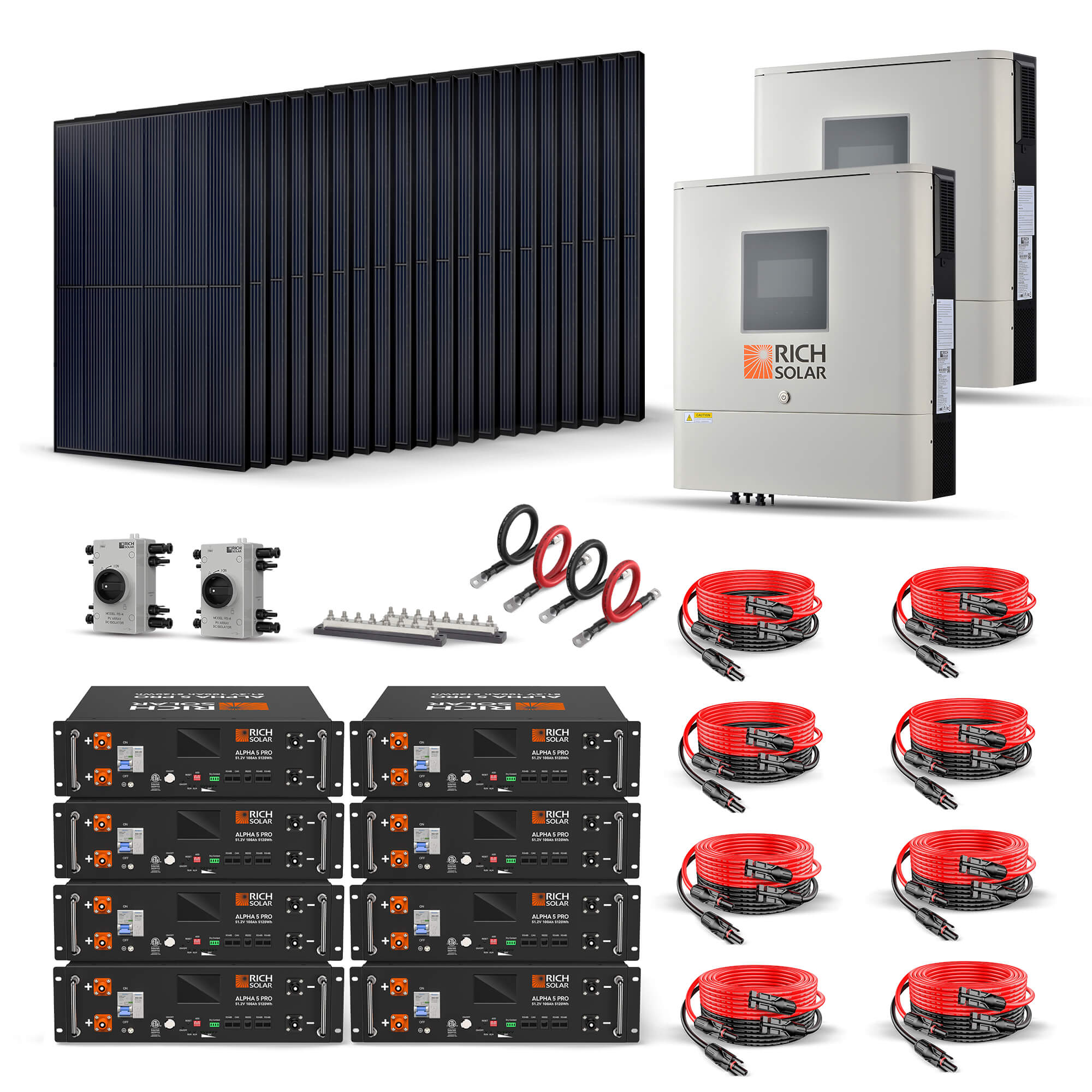 Rich Solar EG4 8000W Solar Kit For 120V 240V Home Power
