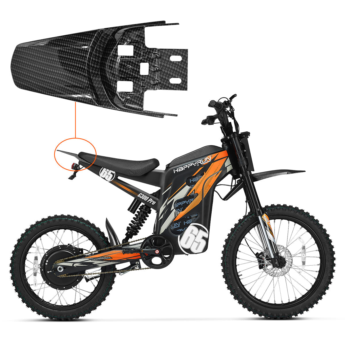 HappyRun Rear Fender Wing G300 Pro