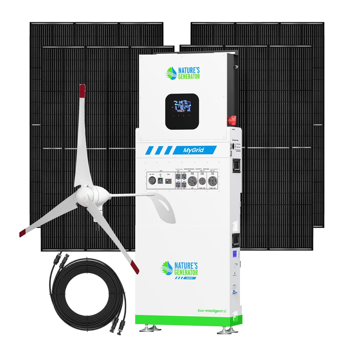 Nature's Generator MyGrid 10K Solar and Wind Generator for Home