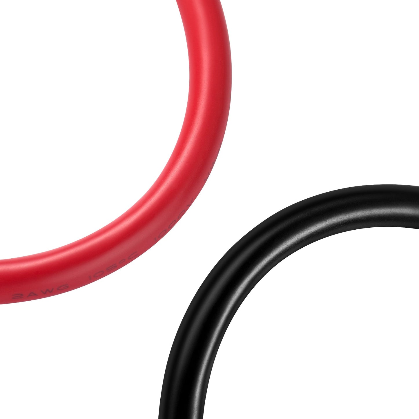 Rich Solar WindyNation 2 AWG Pure Copper Battery Cables with 5 16 Inch Lugs