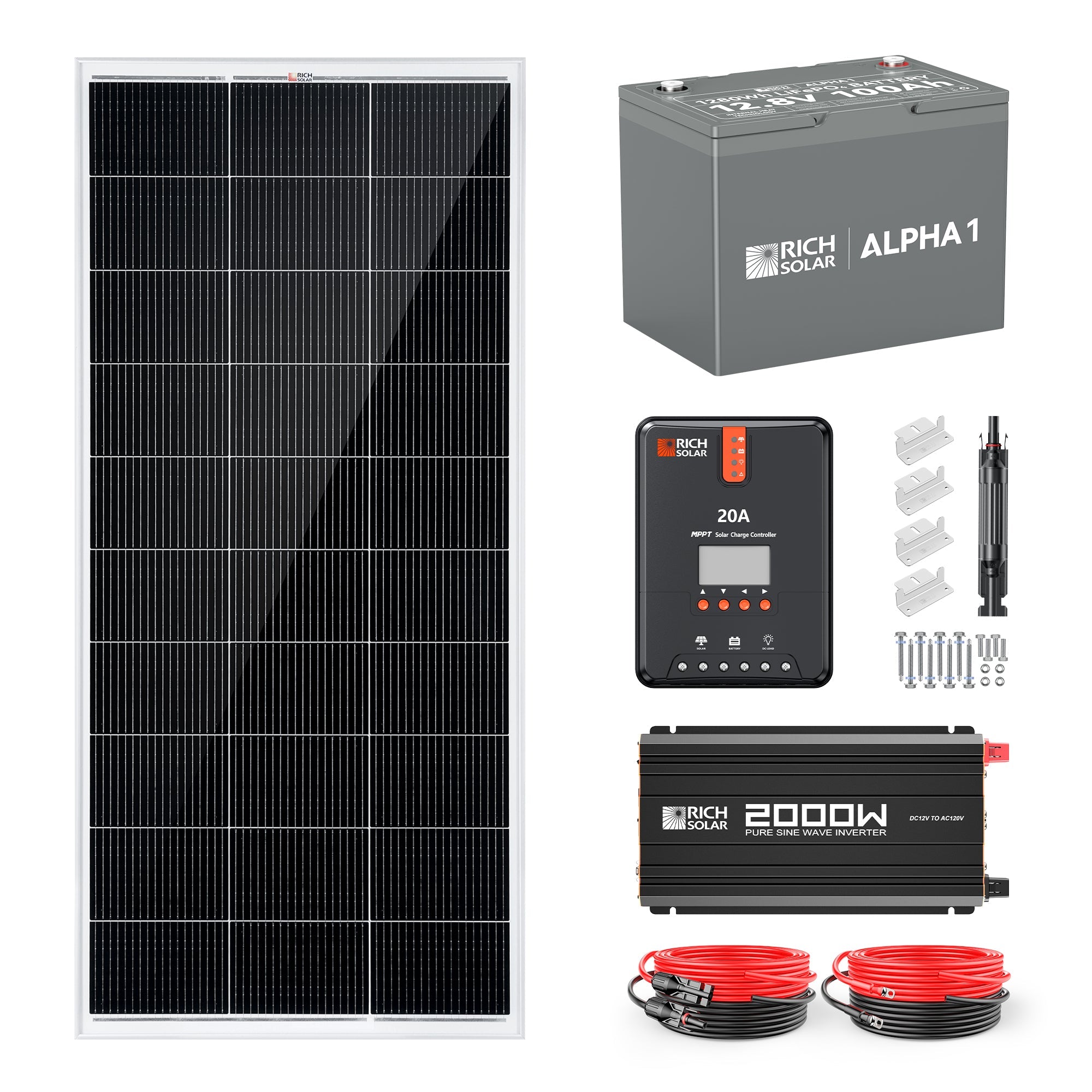 Rich Solar Renogy 200 Watt Complete Solar Kit For Easy Off Grid Power