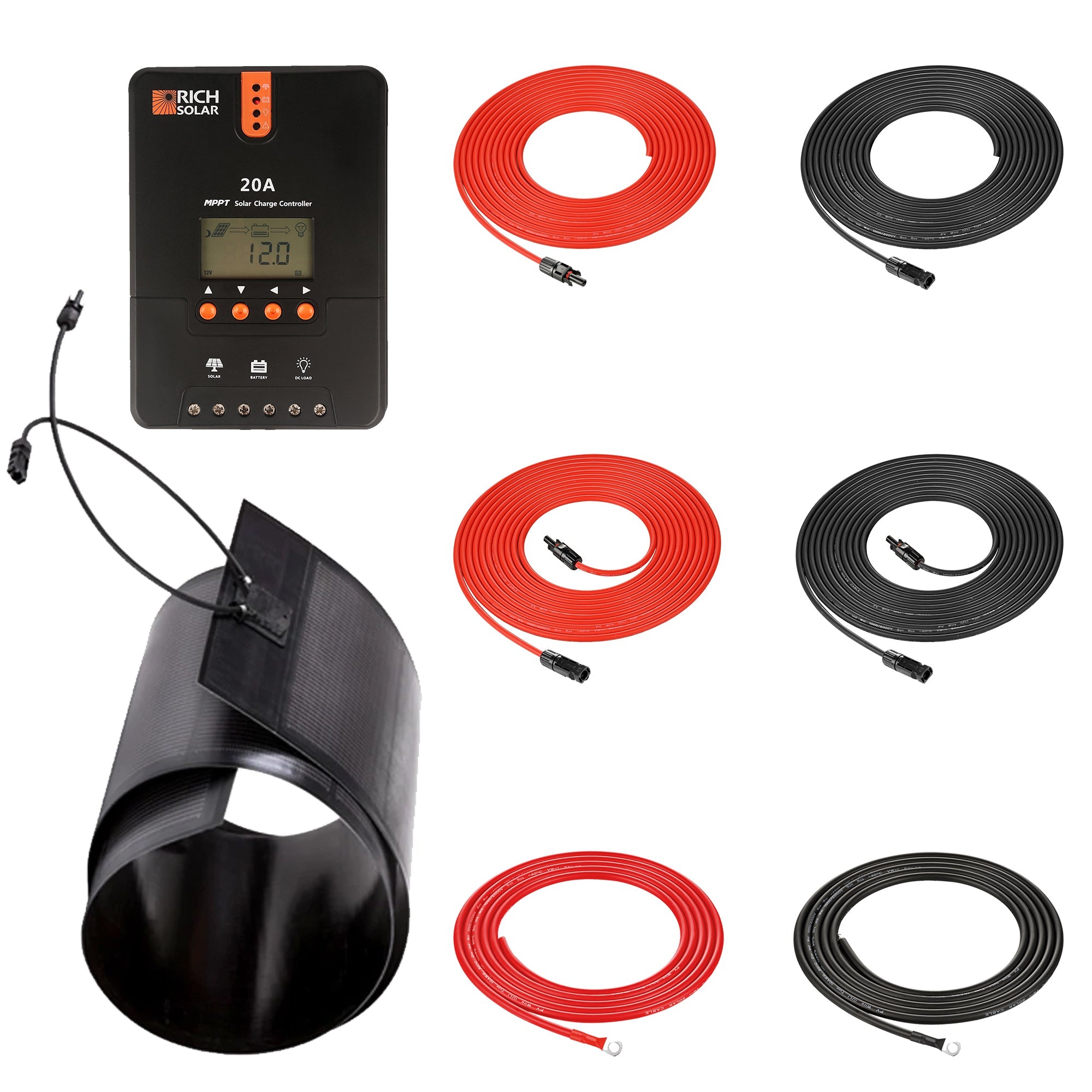 Rich Solar Renogy 160W Flexible Solar Kit With MPPT Charger