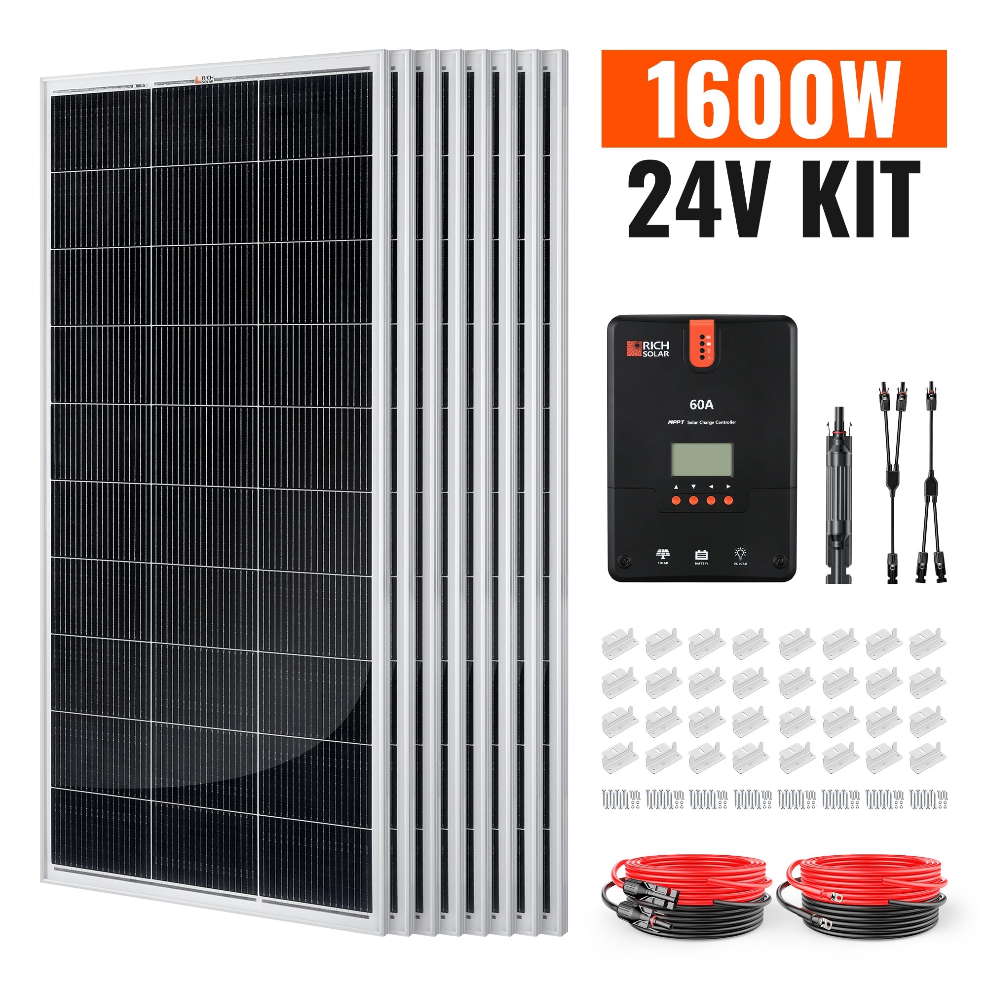 Rich Solar Renogy 1600 Watt Solar Kit For Powerful Off Grid Energy