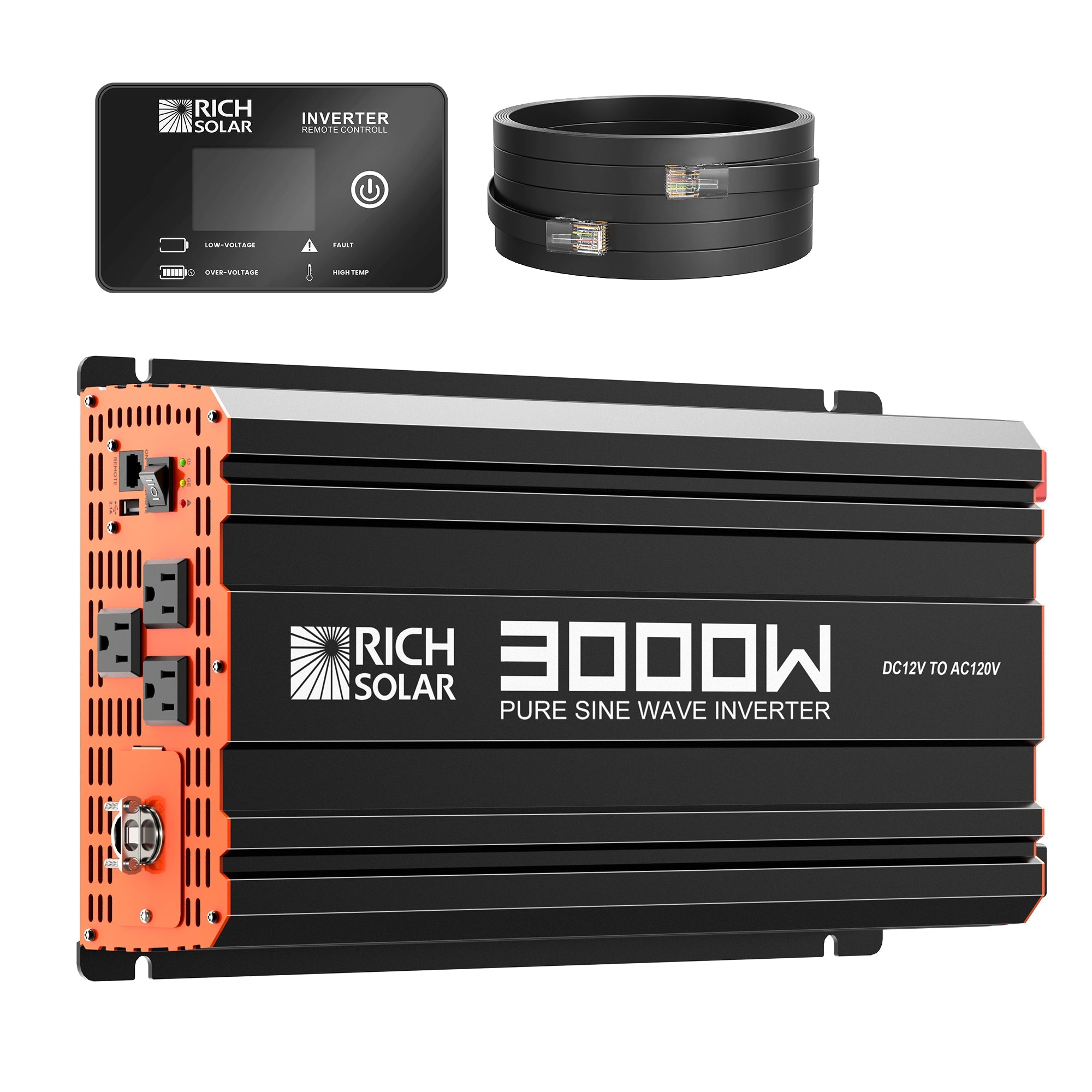 Rich Solar Nova Pure 3K 3000W 12V Pure Sine Wave Power Inverter