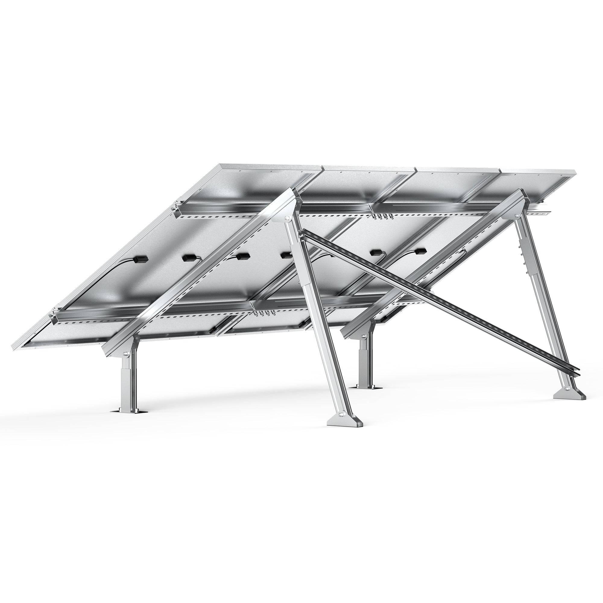 Rich Solar EcoWorthy Solar Ground Mount Adjustable Kit For 1 4 Panels