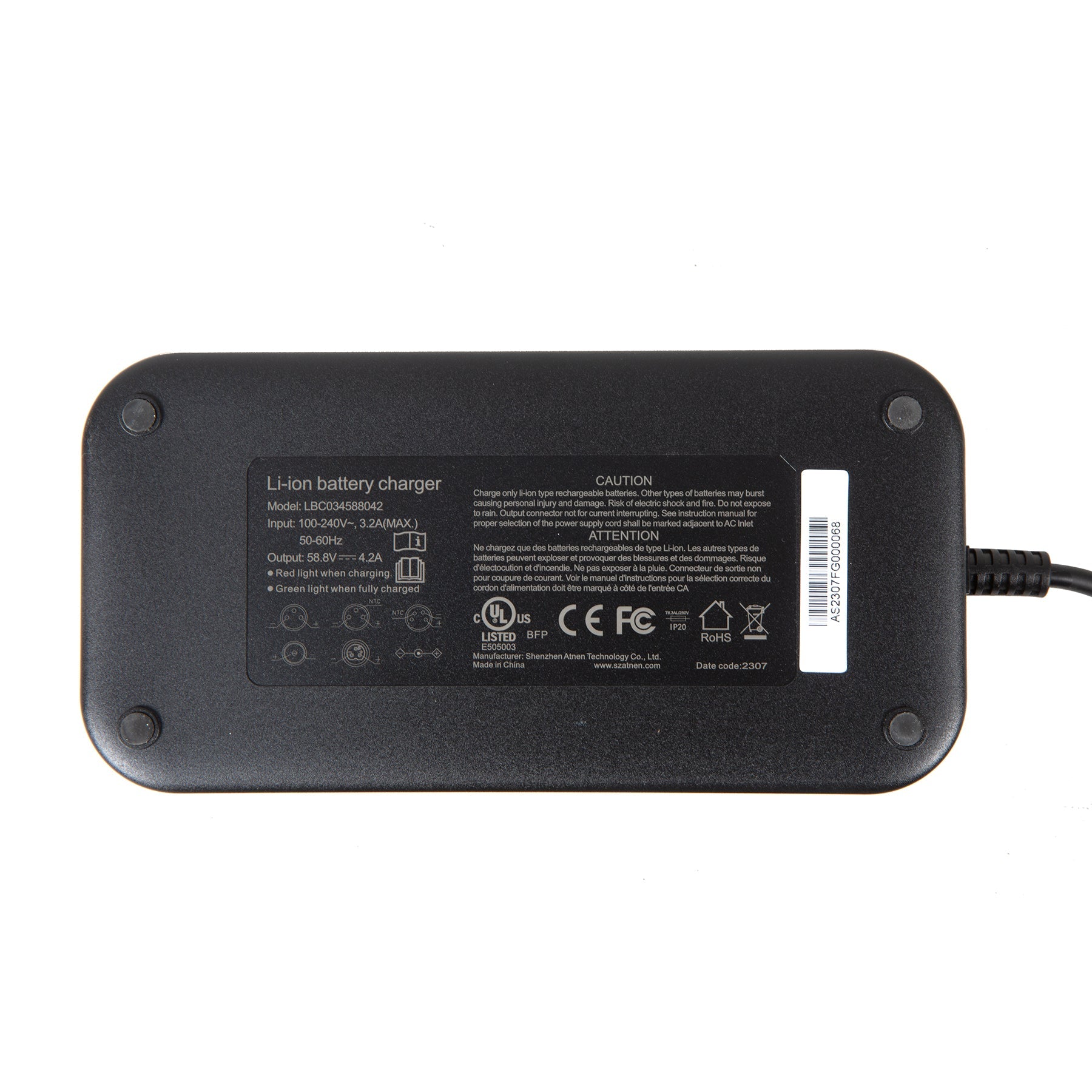Eurorau Electric Bike Charger 52V4A