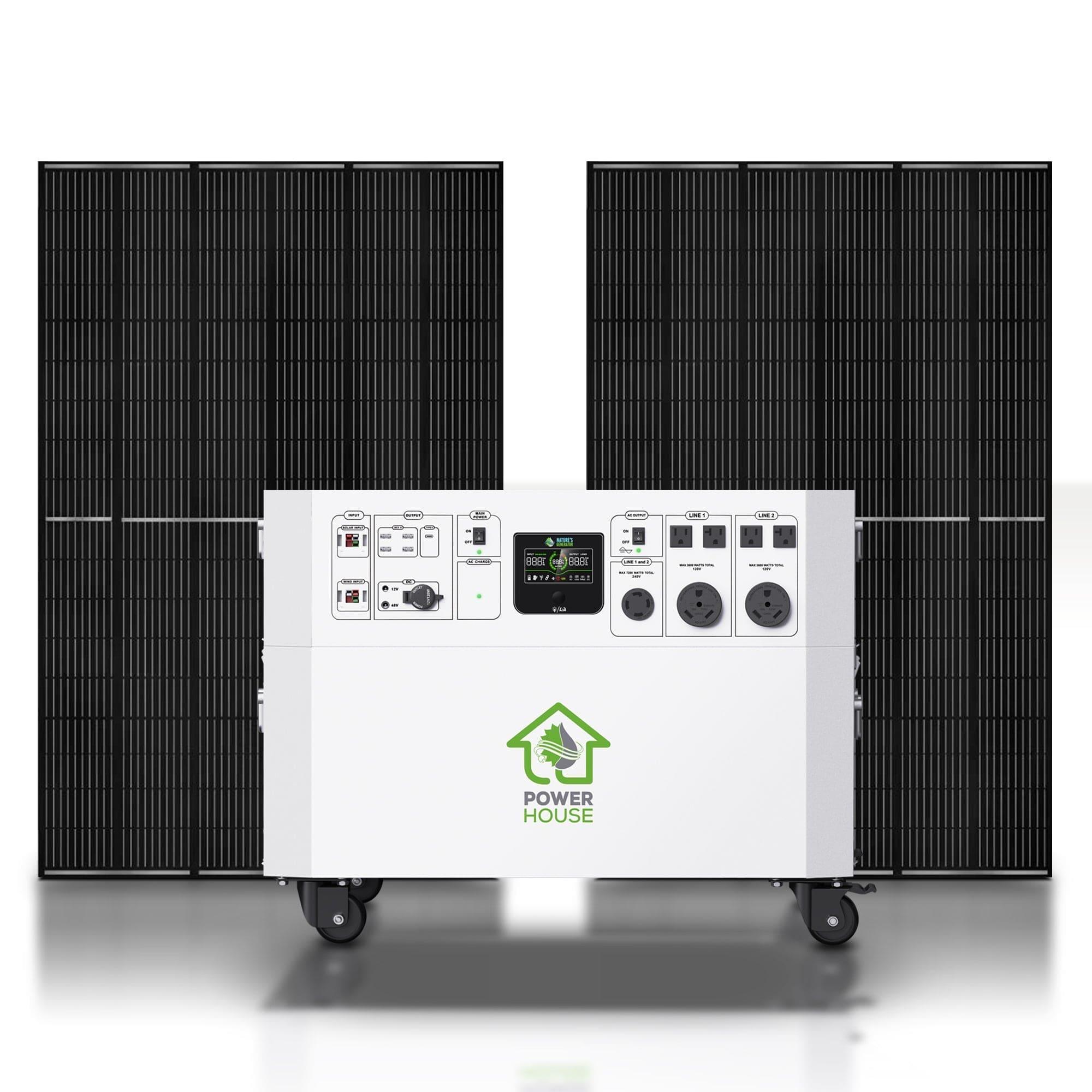 Nature's Generator Powerhouse with Solar Panel