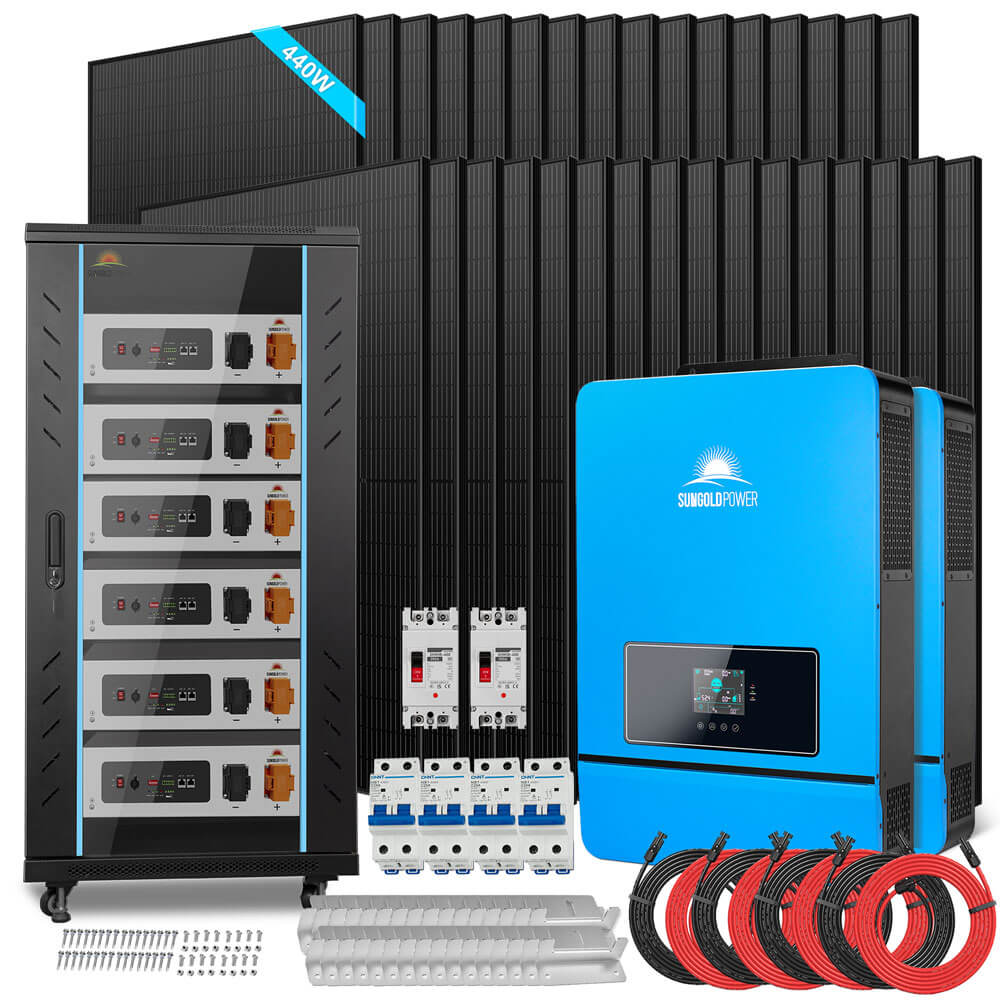 SunGoldPower Off Grid Solar Kit 20KW 48VDC 120V/240V SGR20K30E