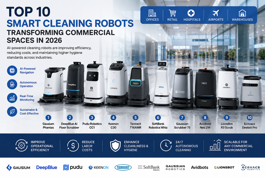 Top 10 Smart Cleaning Robots Transforming Commercial Spaces in 2026