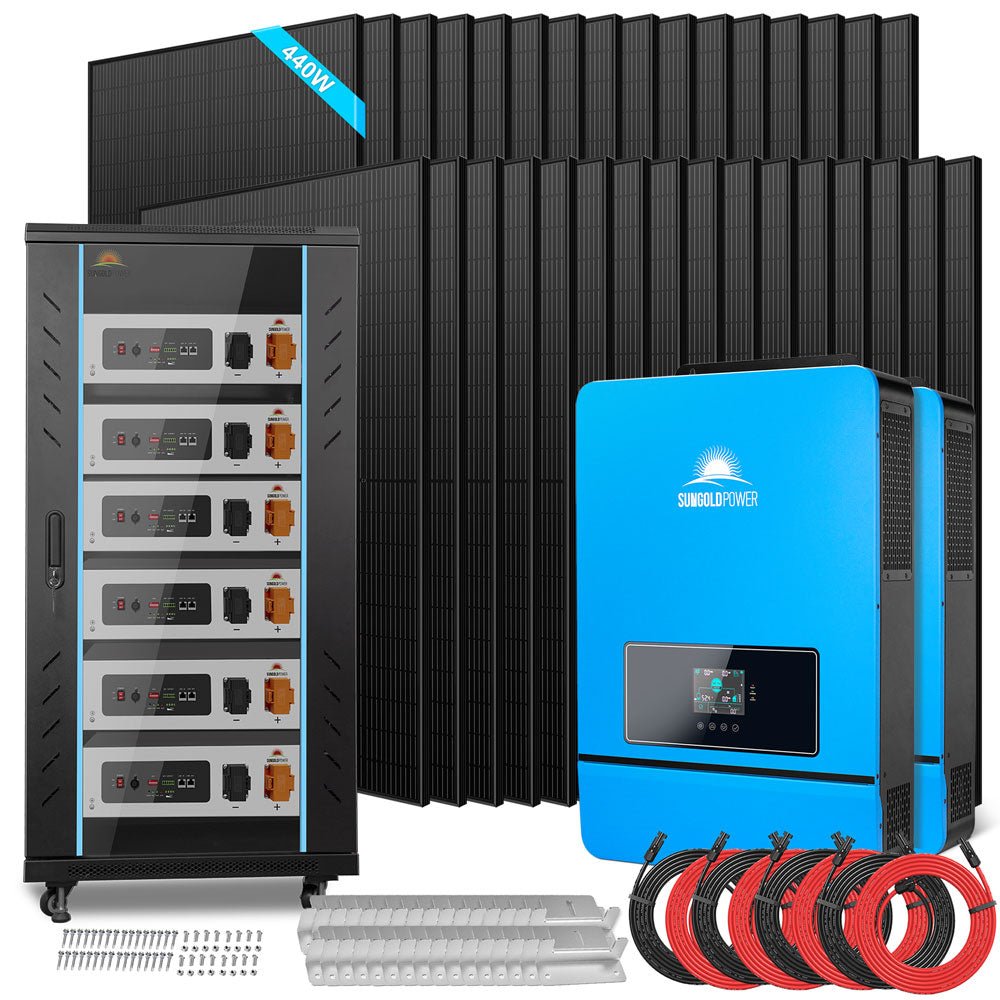 SunGoldPower Off Grid Solar Kit 20KW 48VDC 120V/240V SGR20K30E