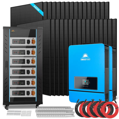 SunGoldPower Off Grid Solar Kit 20KW 48VDC 120V/240V SGR20K30E