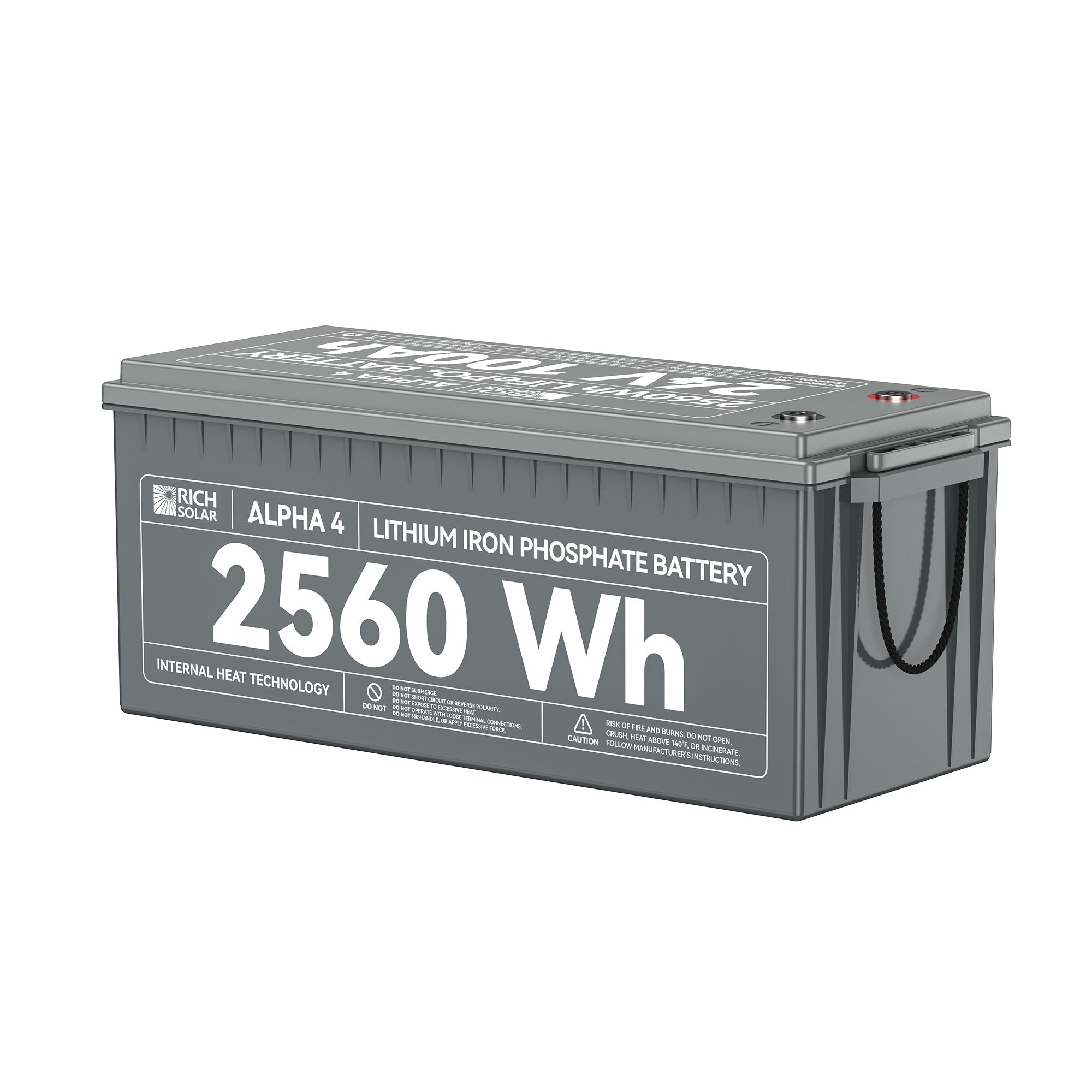 Rich Solar Alpha 4 24V 100Ah LiFePO4 Battery With Bluetooth And Self Heating