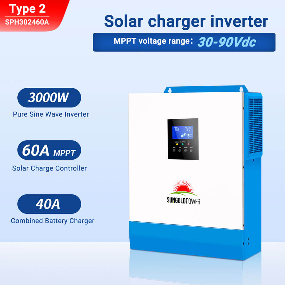 SunGoldPower Solar Inverter Charger 3000W 24V