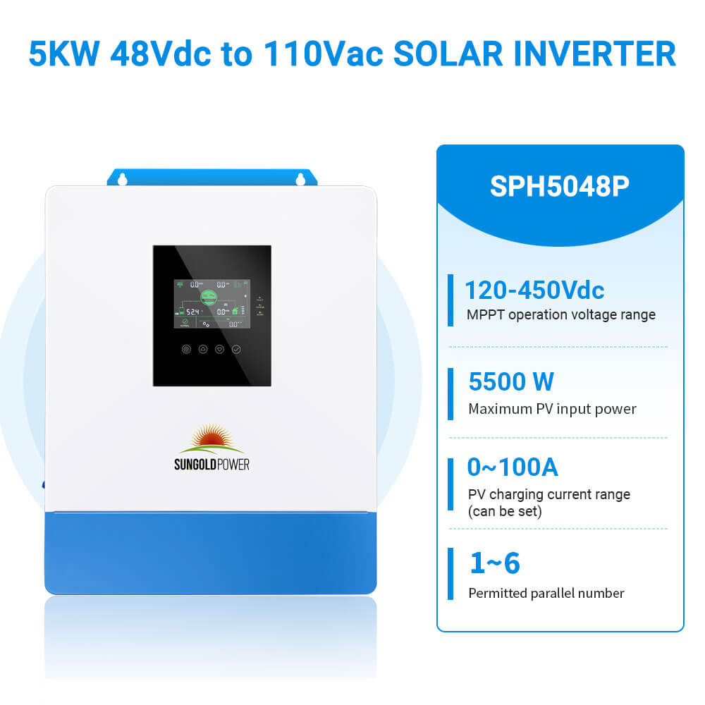 SunGoldPower Solar Charger Inverter 5000W 48V
