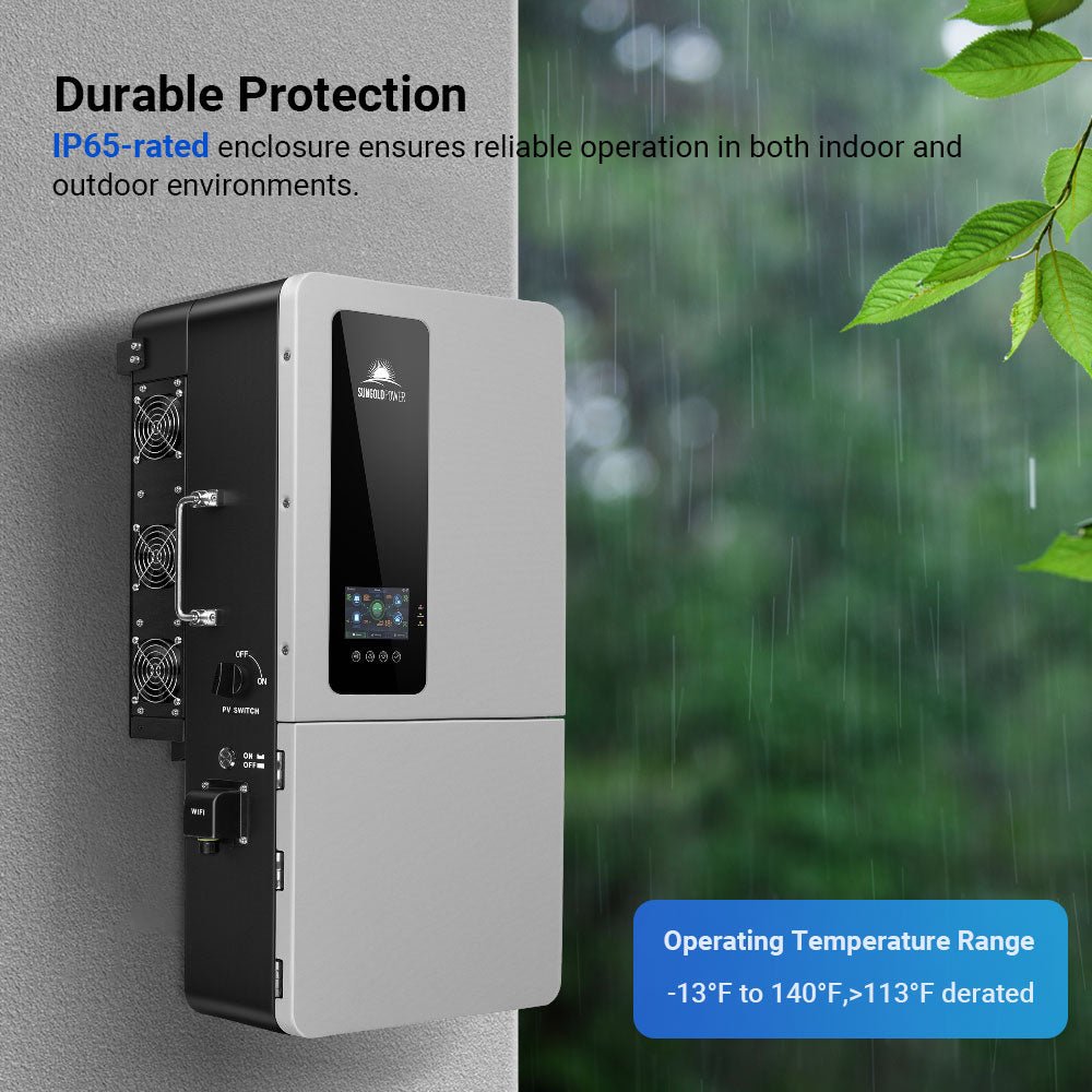 SunGoldPower 12KW 48V All-in-one Hybrid Solar inverter | Whole Home Backup (200A)| SGS-12K18MAX
