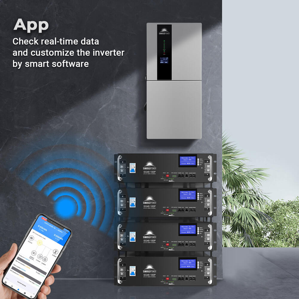 SunGoldPower Hybrid Solar Inverter Whole Home Backup 11.4KW 48V SGN11K15PRO