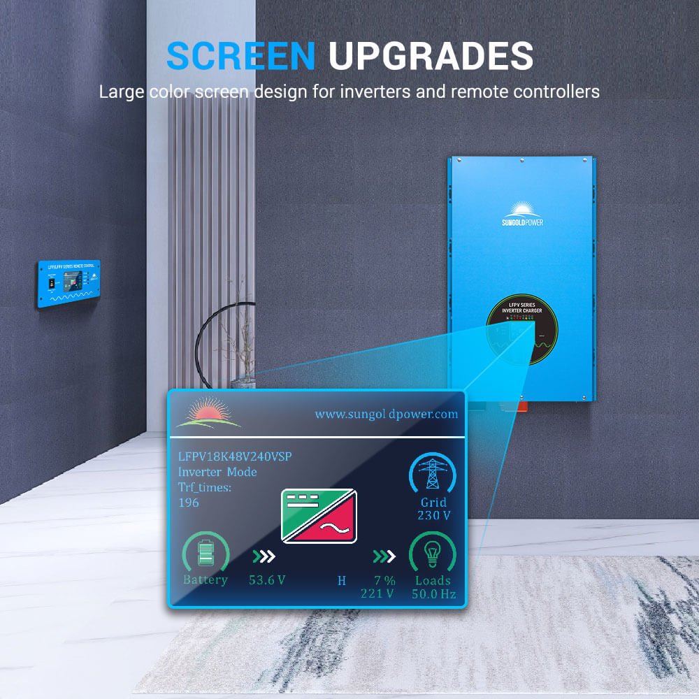 SunGoldPower Pure Sine Wave Inverter Charger 15000W 48V