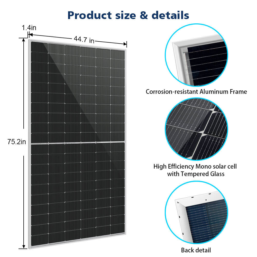 SunGoldPower Bifacial Solar Panel 560 Watt Full Pallet (32 Panels)