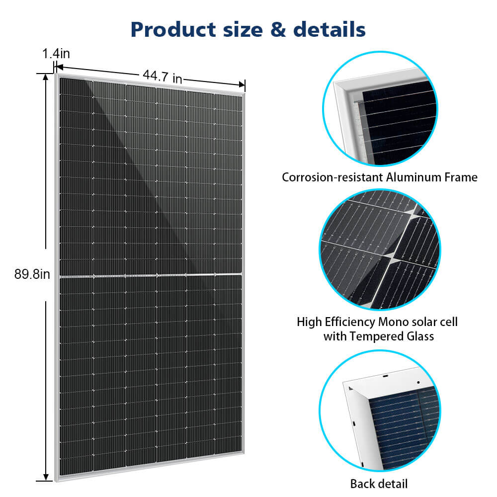 SunGoldPower Bifacial Solar Panel 560 Watt Full Pallet (32 Panels)