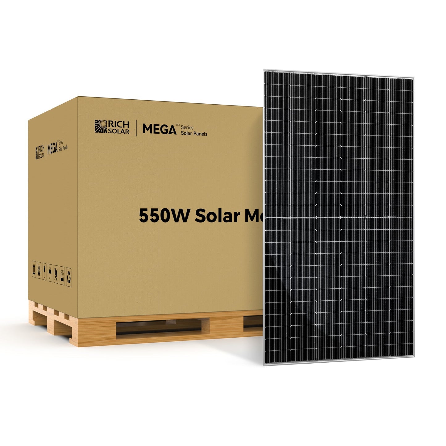 Rich Solar Mega 550 Watt Bifacial Solar Panel With 25 Year Warranty