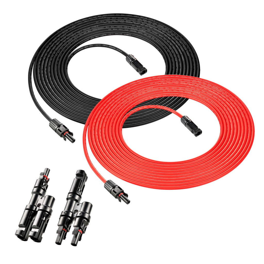 Rich Solar BougeRV 10 Gauge Solar Extension Cable With Parallel Connectors
