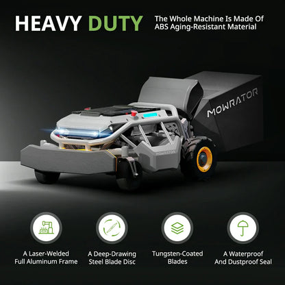 Mowrator Remote Control Lawn Mower 2WD for Flat Lawns