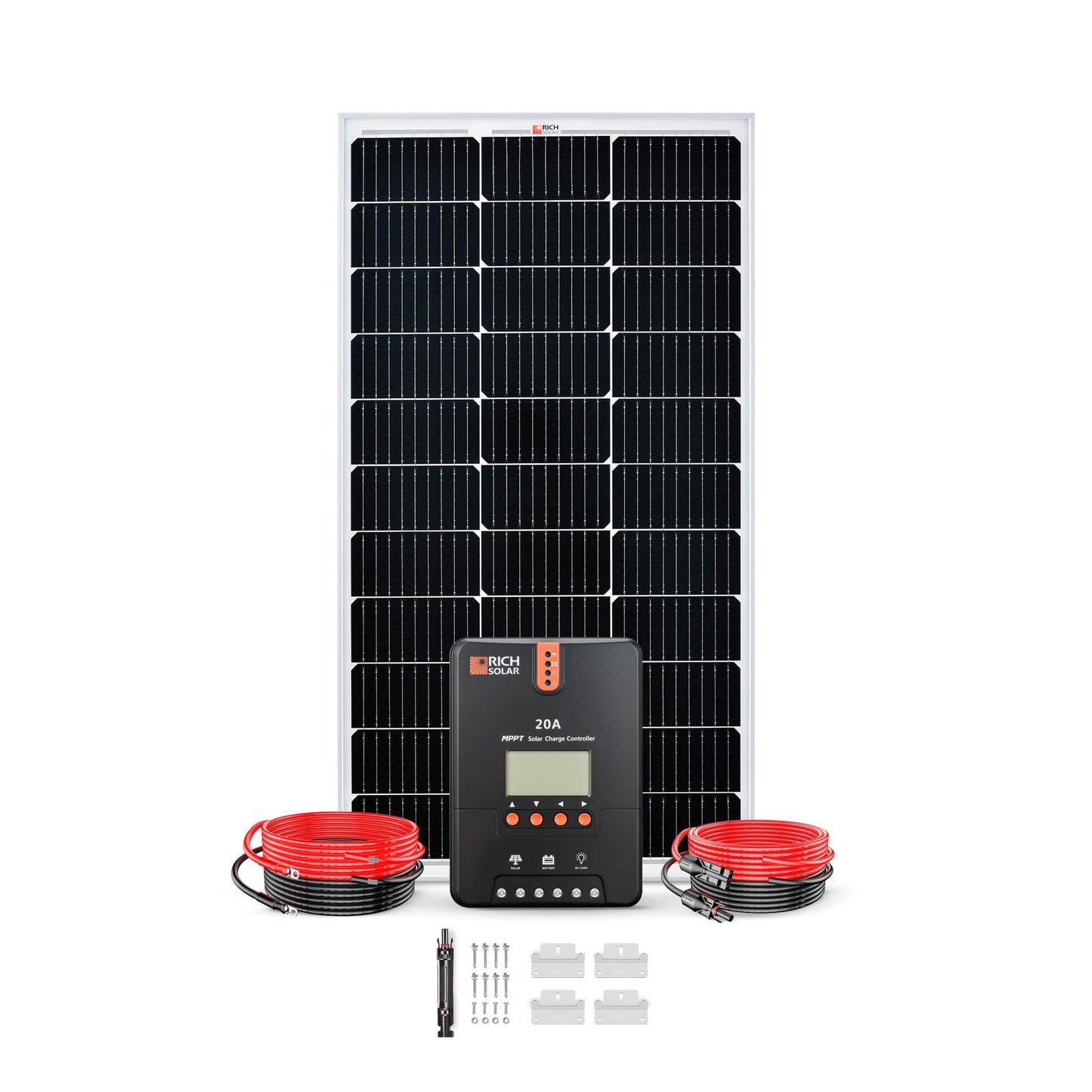 Rich Solar Renogy 100 Watt Solar Panel Kit With Charger