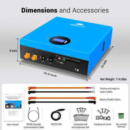 SunGoldPower Lithium Battery 5.12KWH SG48100M UL1973
