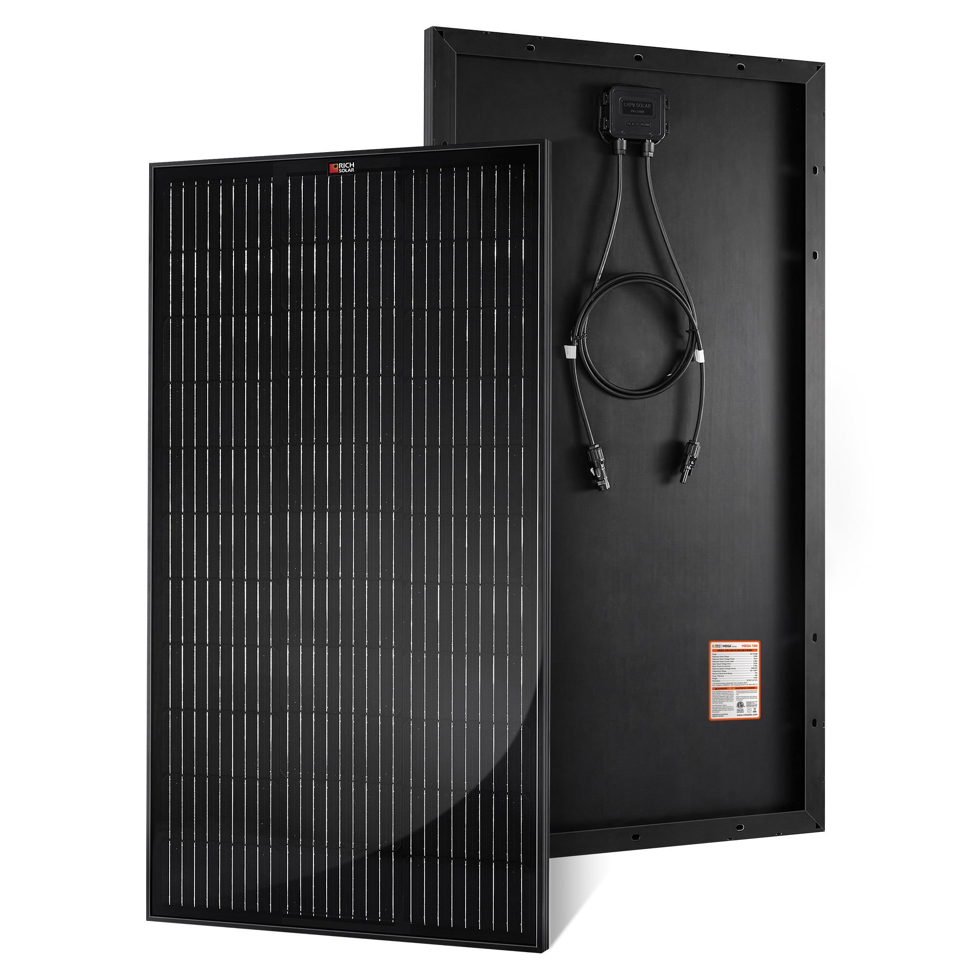 Rich Solar Renogy 100 Watt Solar Panel 2 Pack For Off Grid Power