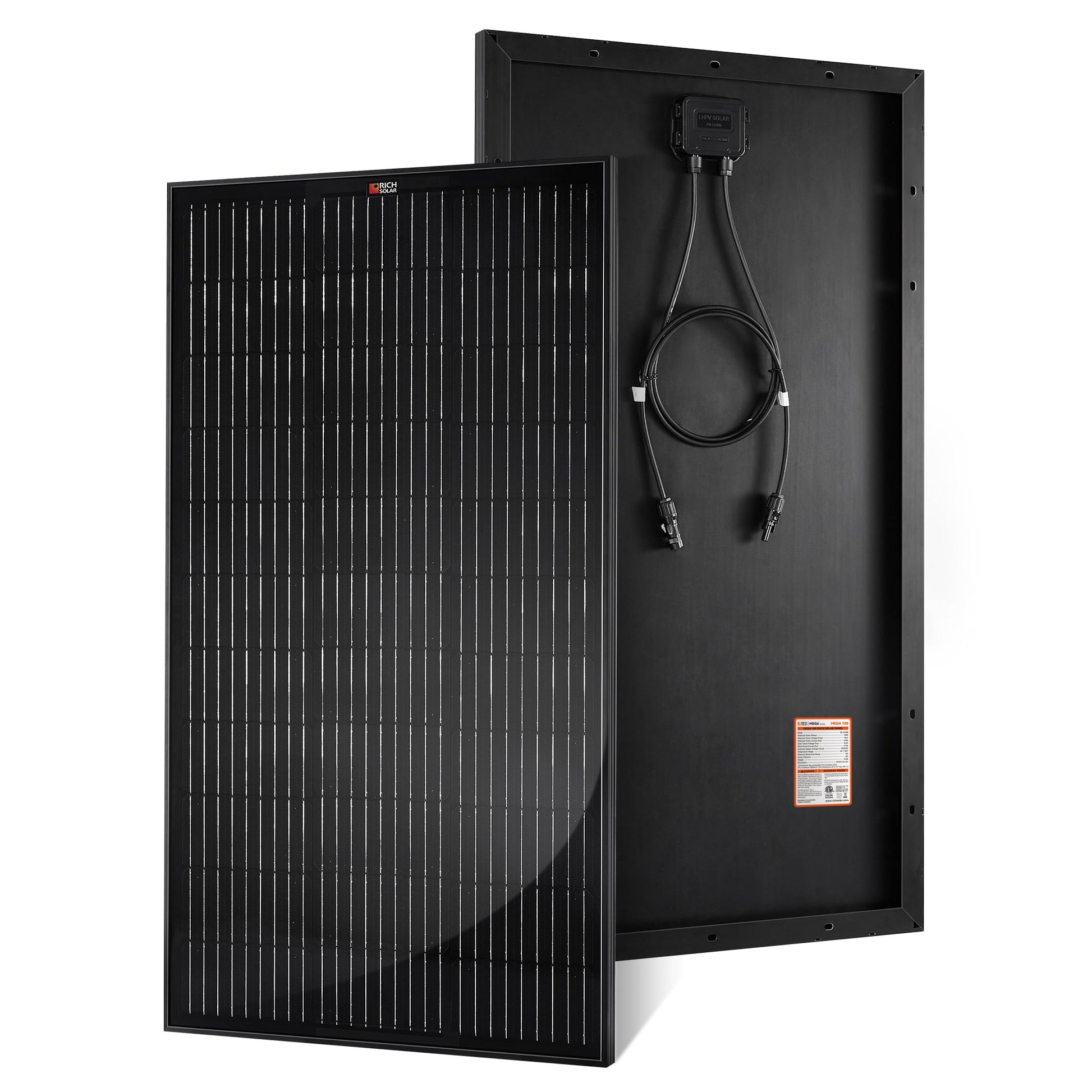 Rich Solar Renogy 100 Watt Solar Panel 2 Pack For Off Grid Power