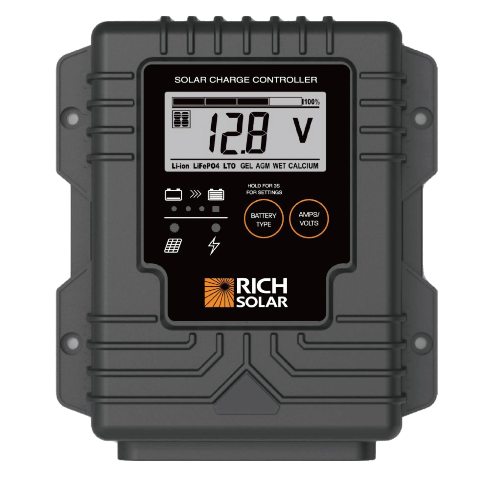 Rich Solar Bravo 10A Waterproof PWM Solar Controller For RVs And Boats