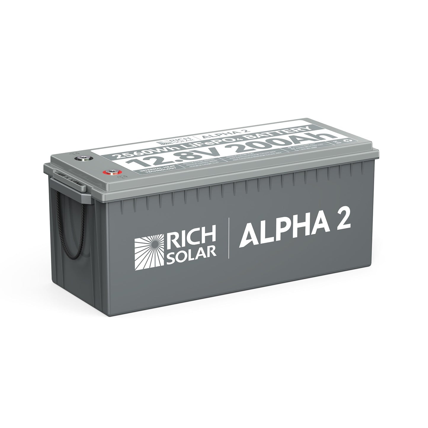 Rich Solar Alpha 2 12V 200Ah LiFePO4 Battery With Bluetooth And Internal Heater
