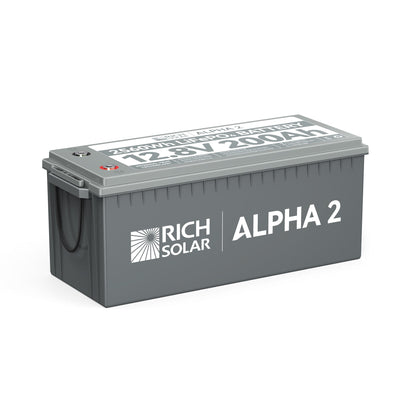 Rich Solar Alpha 2 12V 200Ah LiFePO4 Battery With Bluetooth And Internal Heater