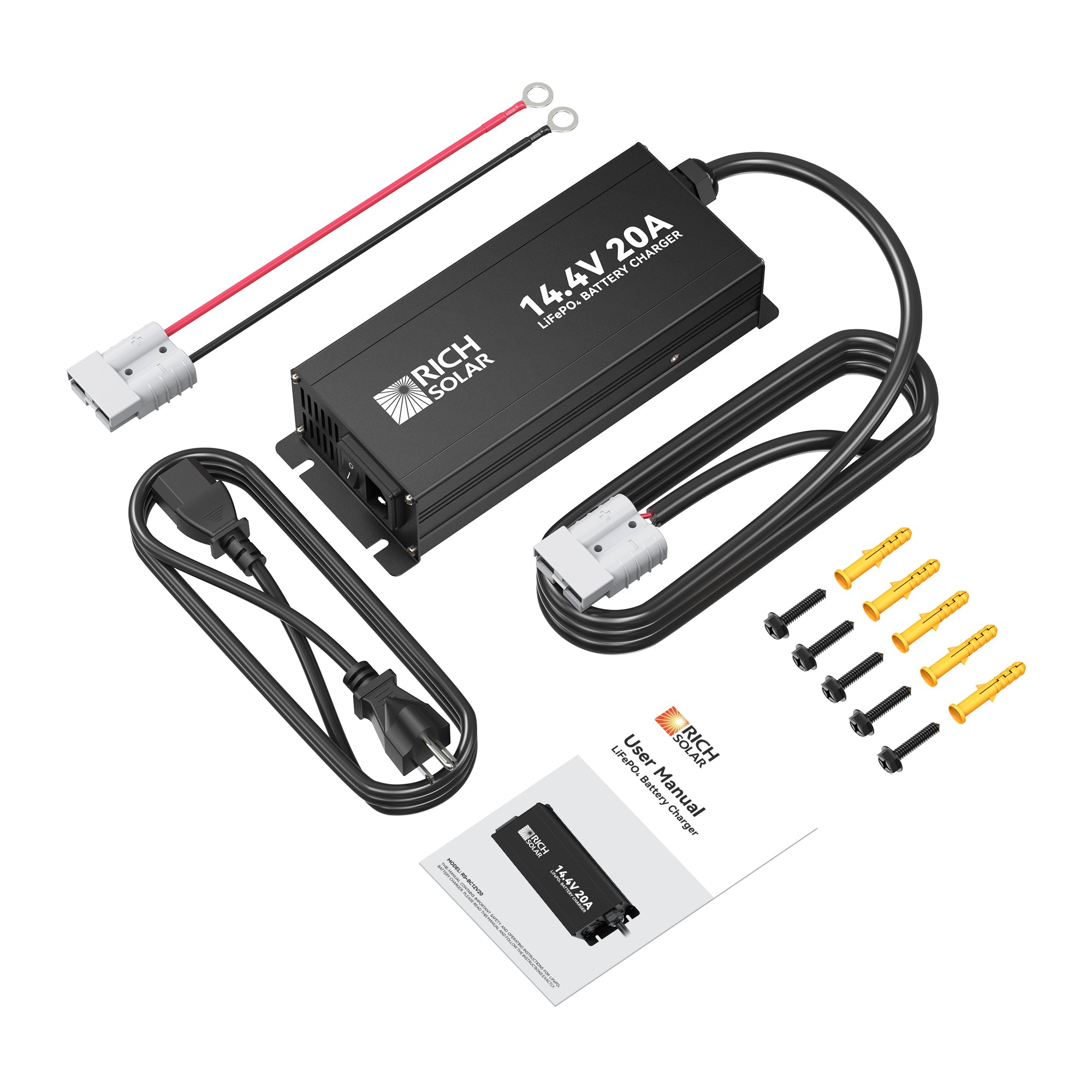 Rich Solar Noco LiFePO4 Battery Charger 12V 20A With Universal Voltage