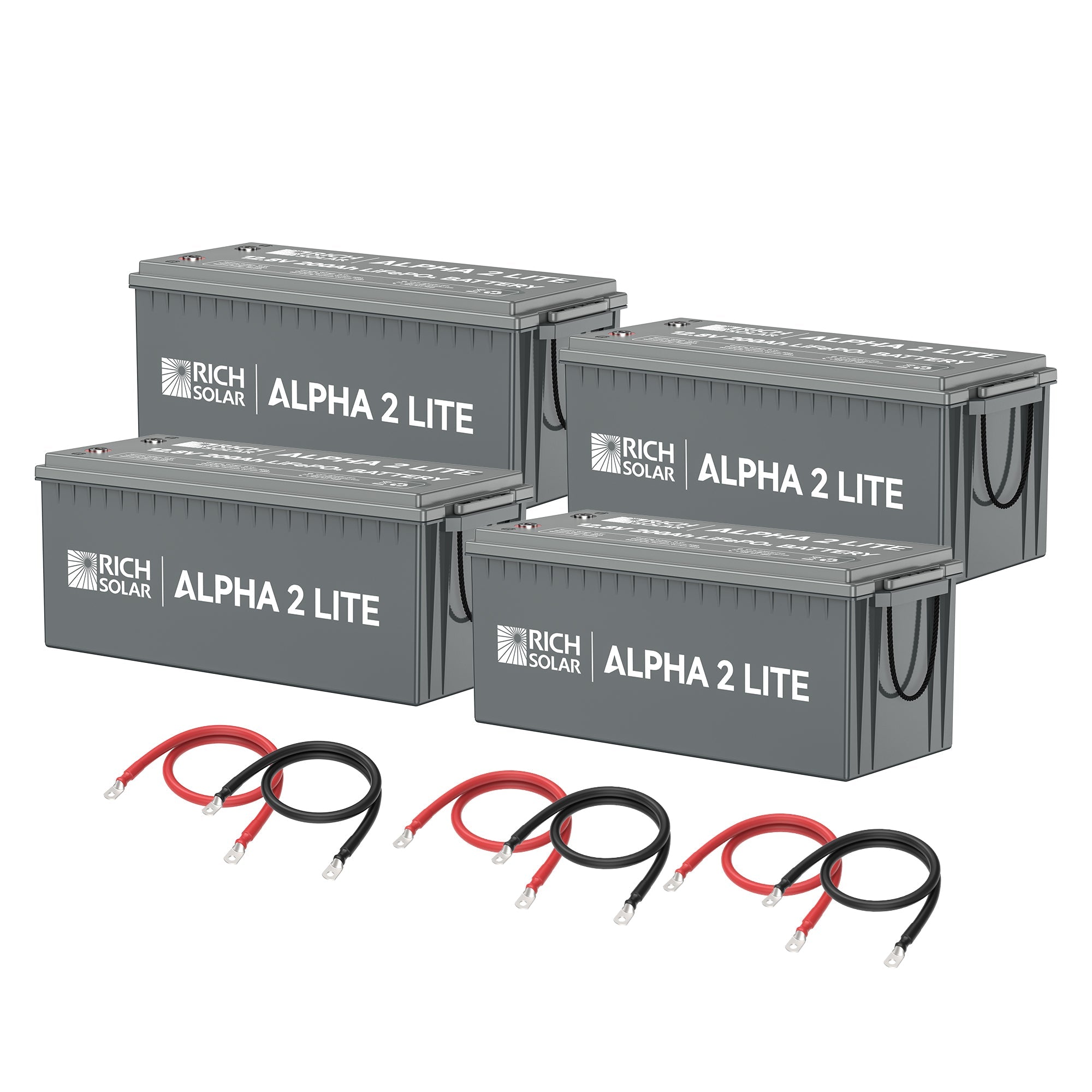 Rich Solar Alpha 2 Lite 800Ah LiFePO4 Battery Kit 10 2kWh Deep Cycle Power