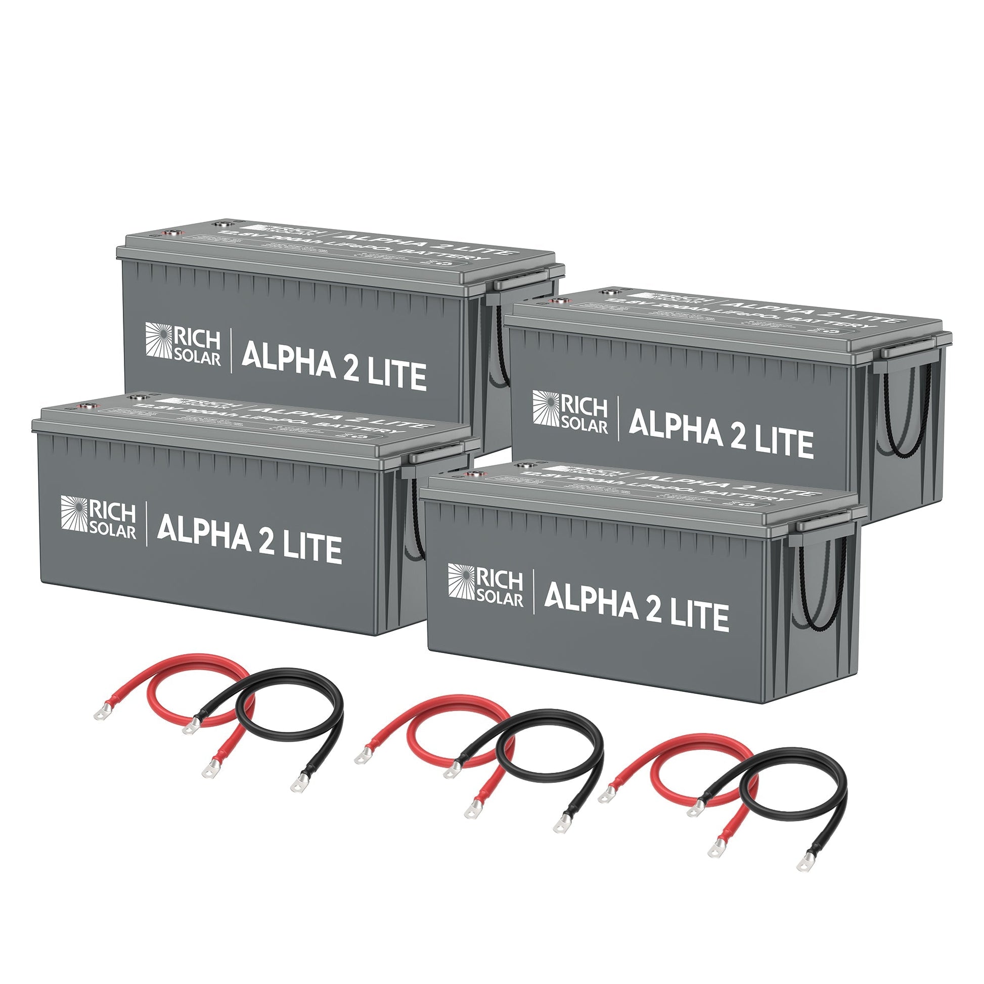 Rich Solar Alpha 2 Lite 800Ah LiFePO4 Battery Kit 10 2kWh Deep Cycle Power