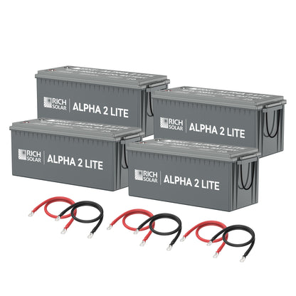Rich Solar Alpha 2 Lite 800Ah LiFePO4 Battery Kit 10 2kWh Deep Cycle Power