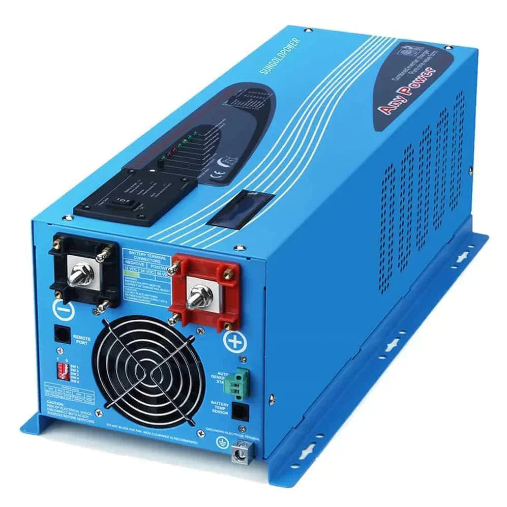 SunGoldPower Pure Sine Wave Inverter With Charger 4000W DC 12V