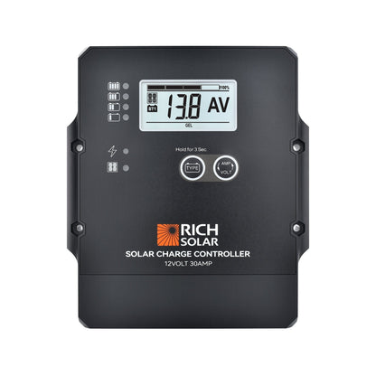 Rich Solar Renogy 30A PWM Solar Charge Controller 12V For RVs Boats Off Grid